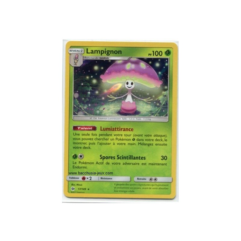 Carte Pokemon SL1 17/149 Lampignon Holo