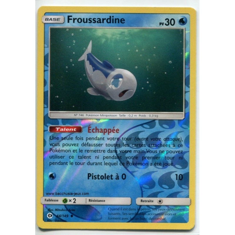 Carte Pokemon SL1 44/149 Froussardine reverse