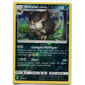 Carte Pokemon SL1 77/149 Rattatac d'Alola Reverse