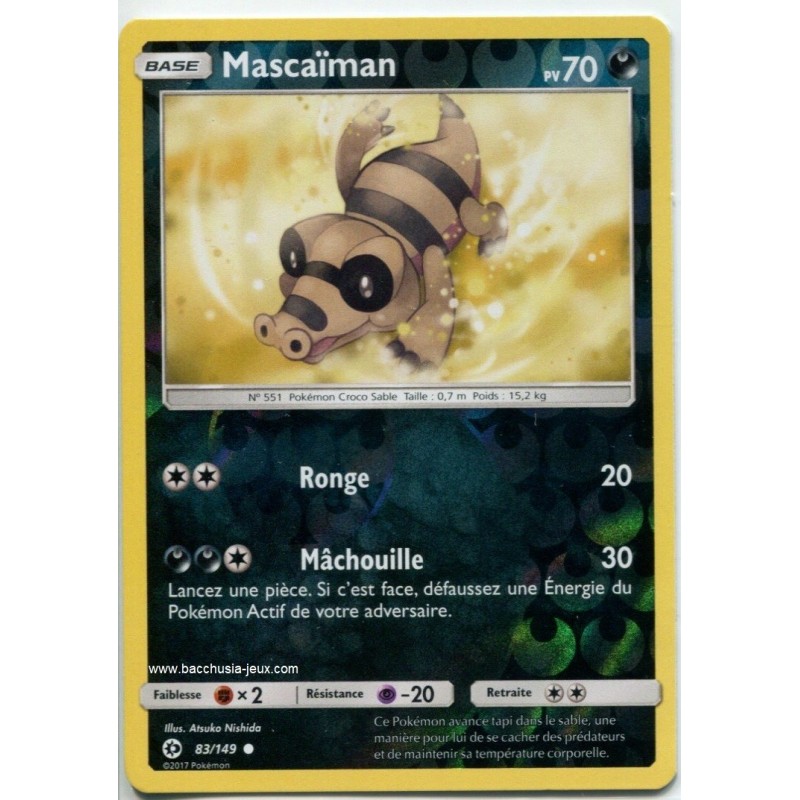 Carte Pokemon SL1 83/149 Mascaïman Reverse