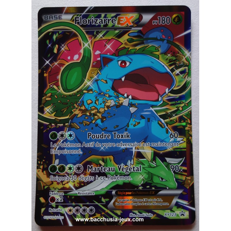 Carte Florizarre EX XY123 Collection pokémon coffret rouge et bleu