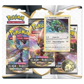 Pokemon Tripack EB02 Clash des Rebelles - Rayquaza