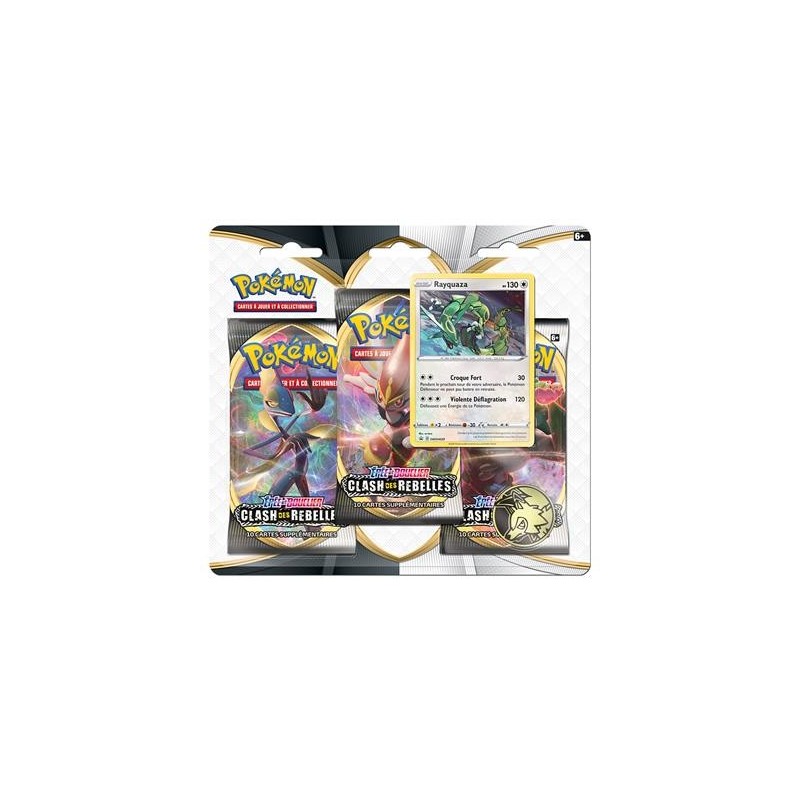 Pokemon Tripack EB02 Clash des Rebelles - Rayquaza