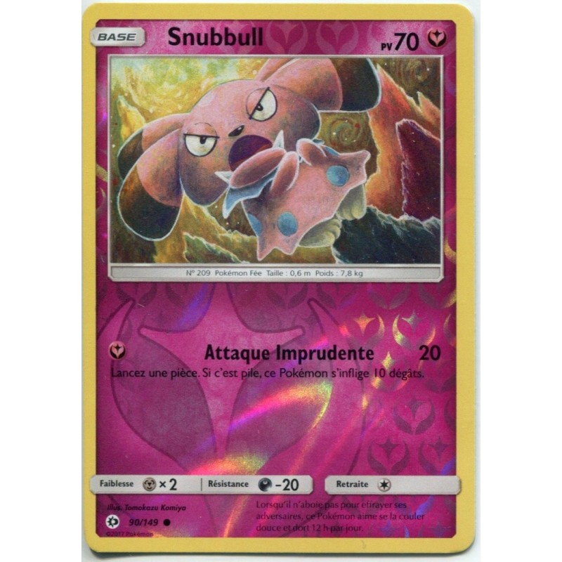 Carte Pokemon SL1 90/149 Snubbull reverse
