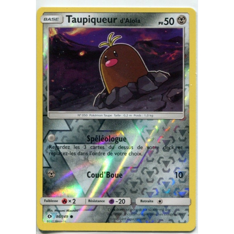 Carte Pokemon SL1 86/149 Taupiqueur reverse