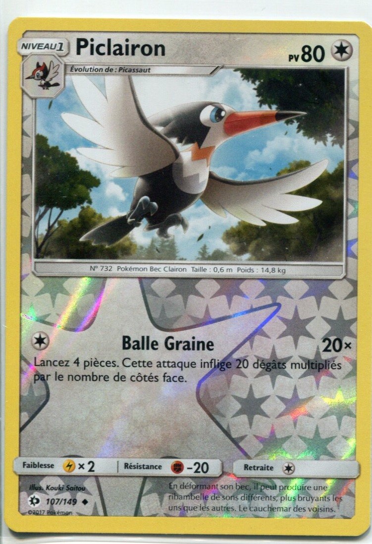 Carte Pokemon Sl1 107 149 Piclairon Reverse Bacchusia Jeux