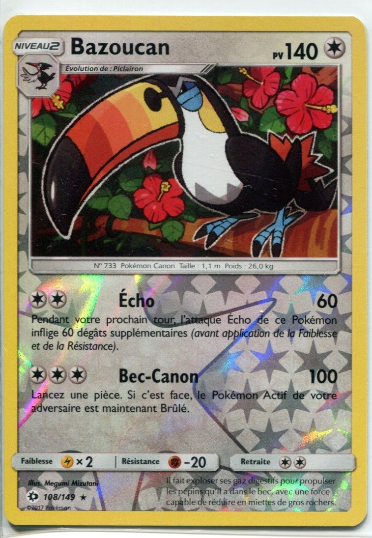 Carte Pokemon Sl1 108 149 Bazoucan Reverse Bacchusia Jeux