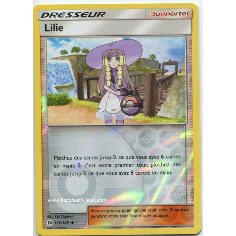 Carte Pokemon SL1 122/149 Lilie reverse