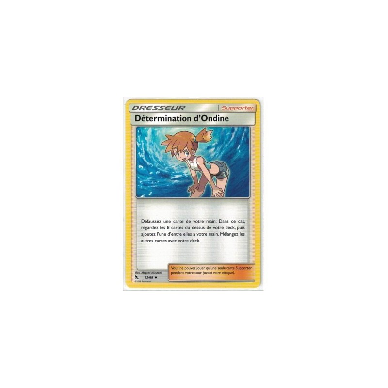 Carte Pokemon SL11.5 62/68 Determination d'Ondine