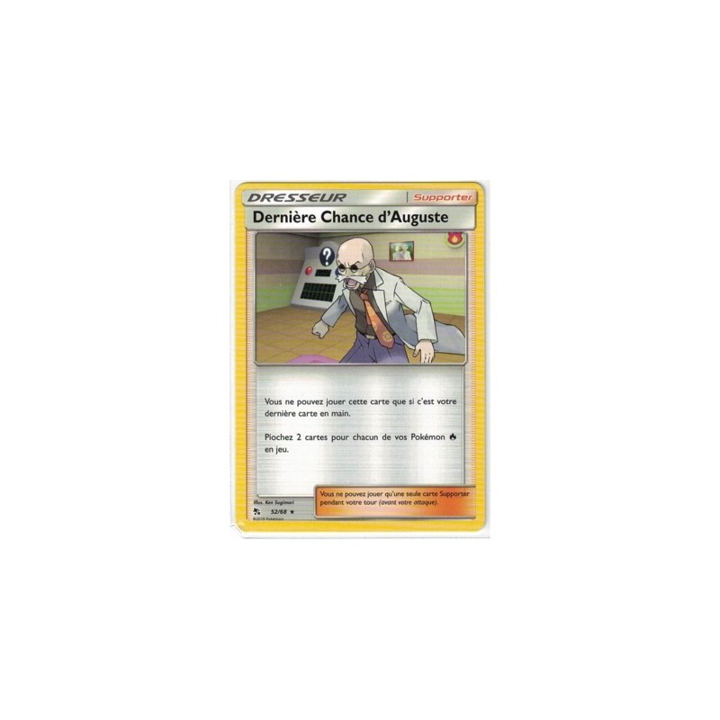 Carte Pokemon SL11.5 52/68 Derniere Chance d'Auguste