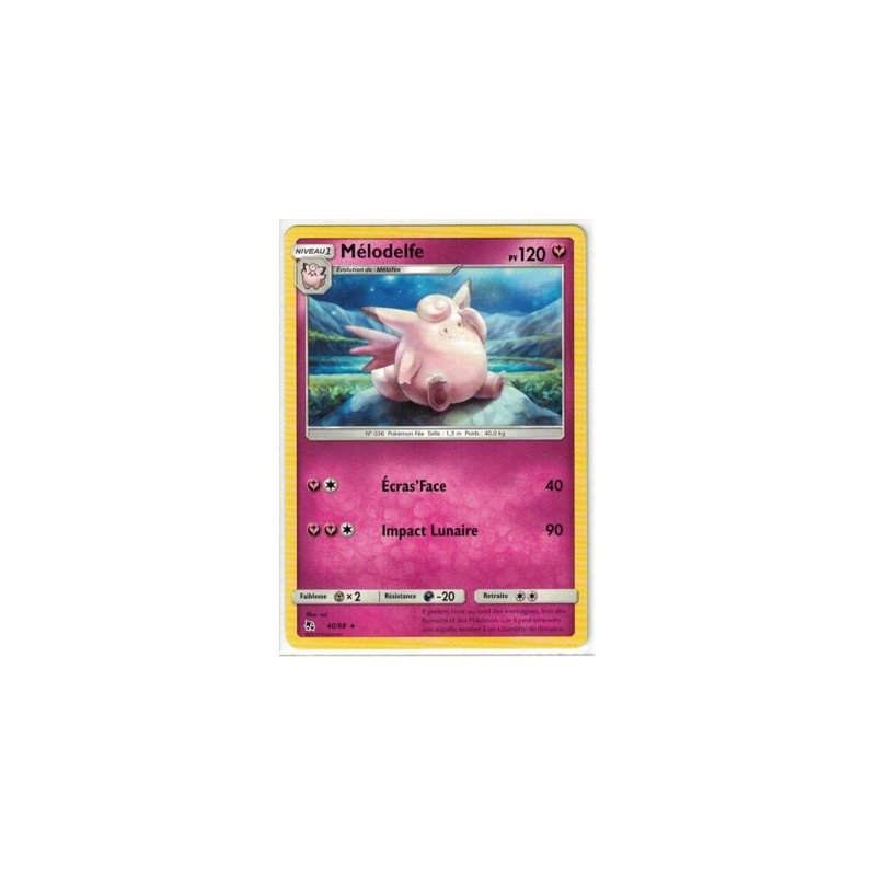 Carte Pokemon SL11.5 40/68 Melodelfe