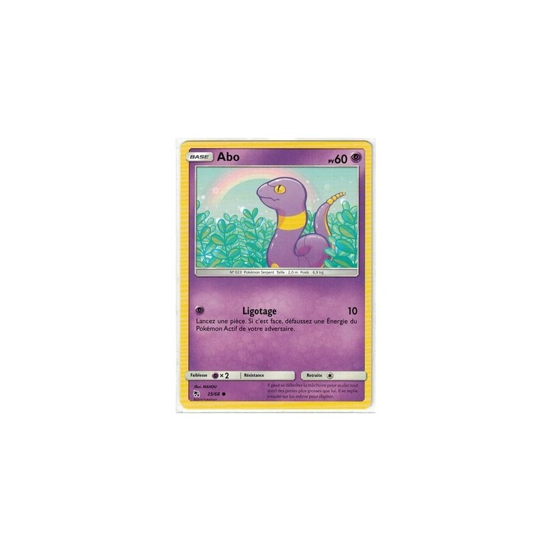Carte Pokemon SL11.5 25/68 Abo