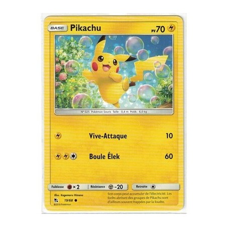 Carte Pokemon SL11.5 19/68 Pikachu