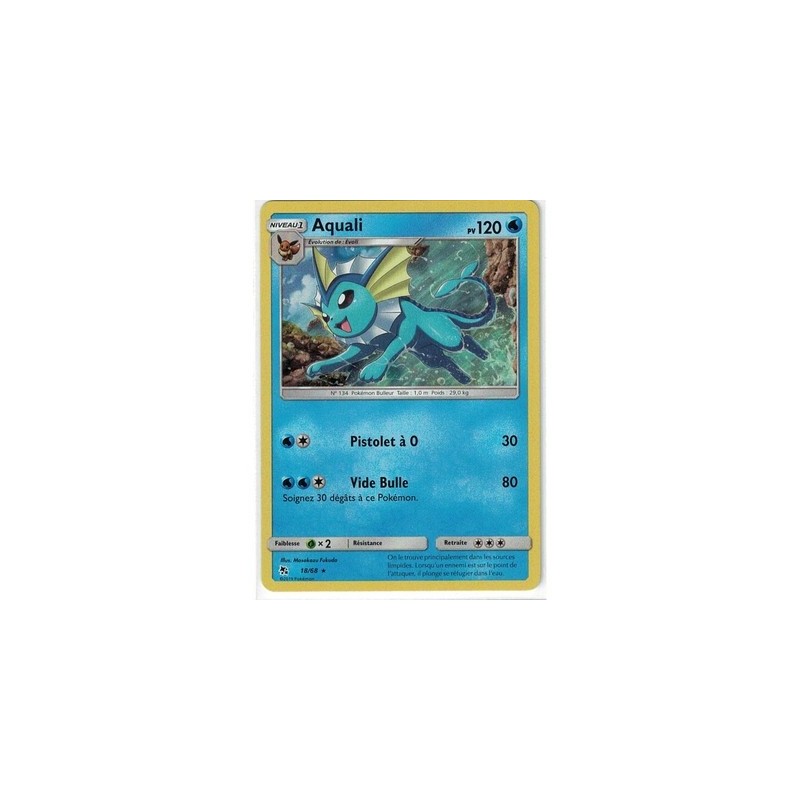 Carte Pokemon SL11.5 18/68 Aquali Holo