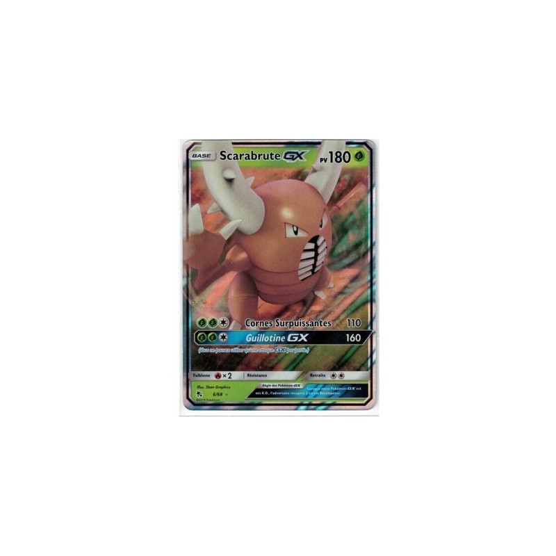 Carte Pokemon SL11.5 6/68 Scarabrute GX