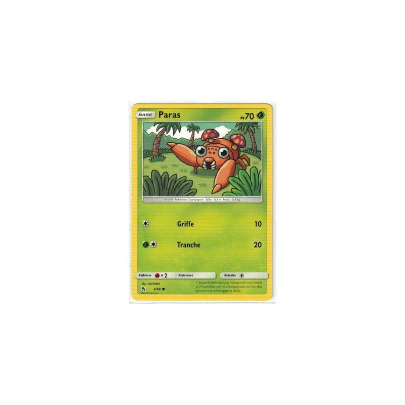 Carte Pokemon SL11.5 4/68 Paras