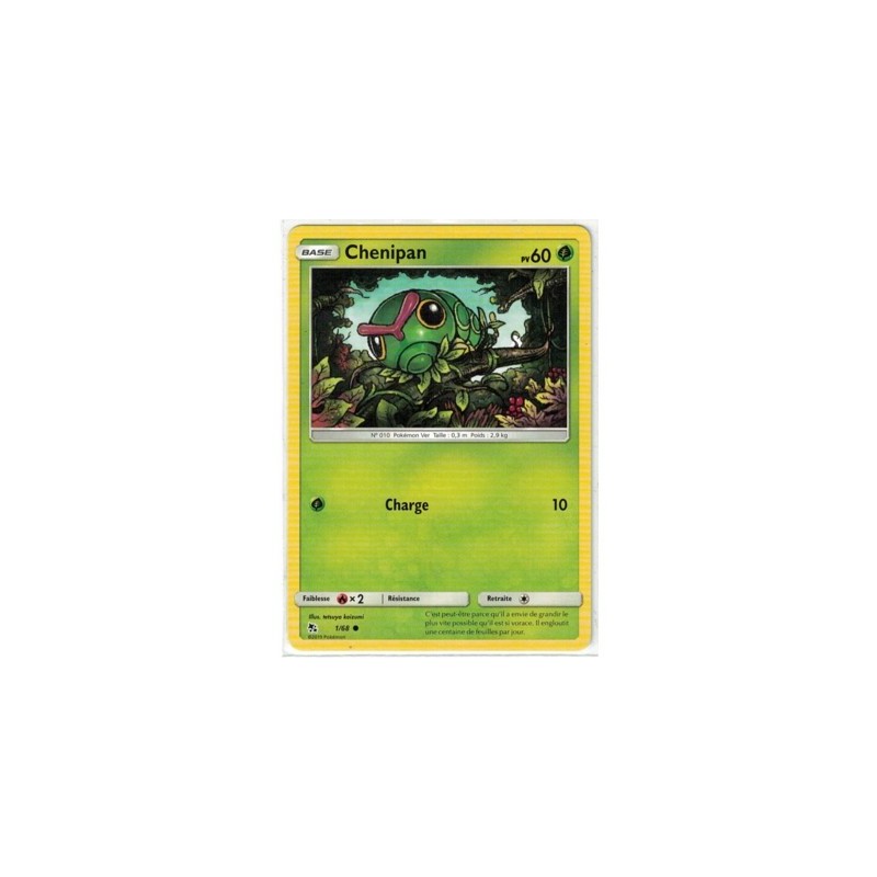 Carte Pokemon SL11.5 1/68 Chenipan