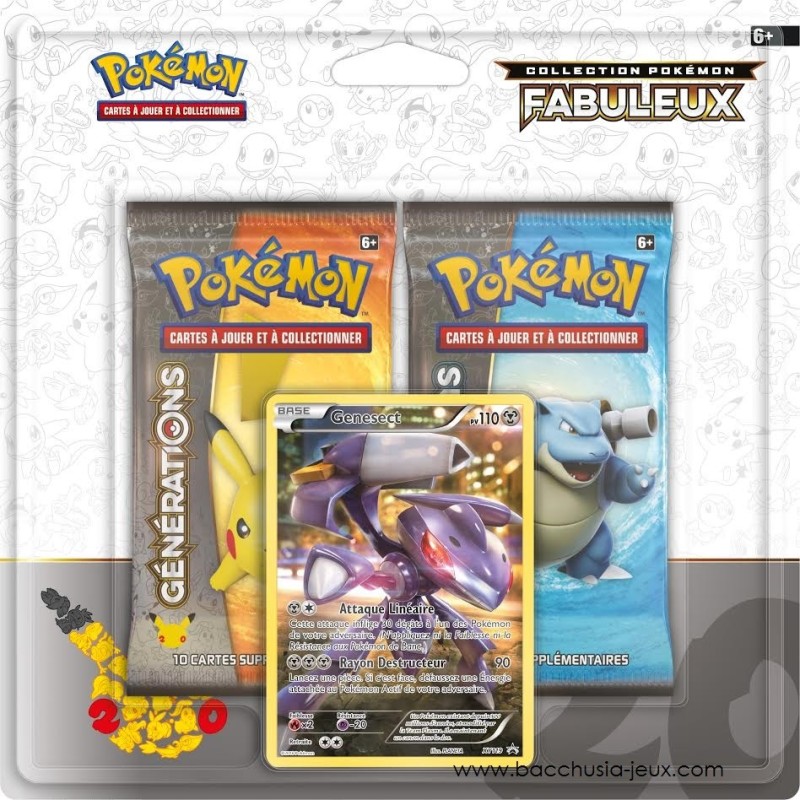 Duopack Generation Genesect Collection Pokémon fabuleux 20 ans Duopack Generation Genesect Collection Pokémon fabuleux 20 ans