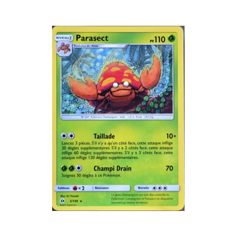 Carte Pokemon SL1 4/149 Parasect