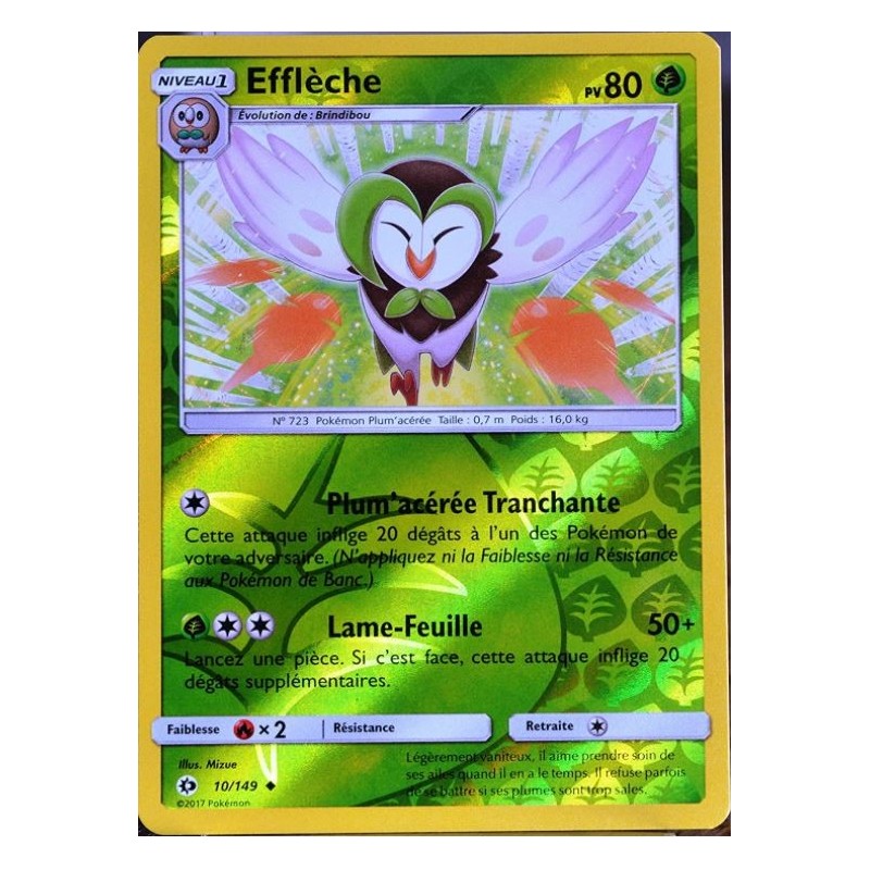 Carte Pokemon SL1 10/149 Effleche Reverse