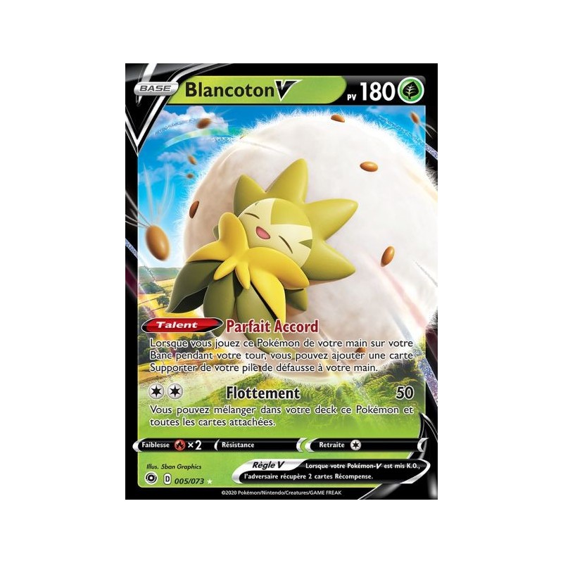 Carte Pokemon EB3.5 5/73 Blancoton V