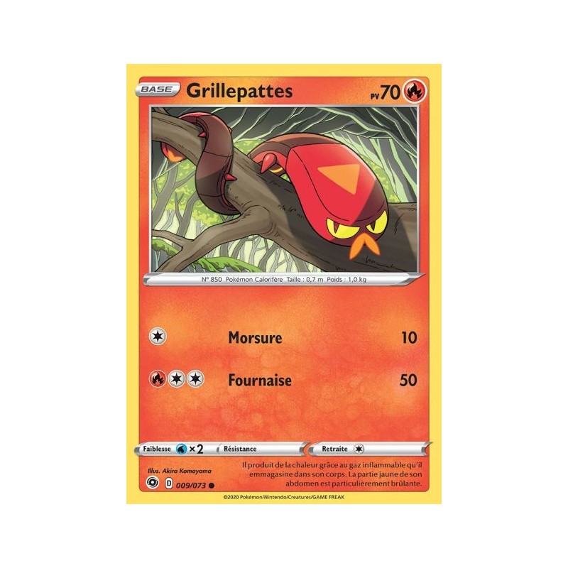 Carte Pokemon EB3.5 9/73 Grillepattes