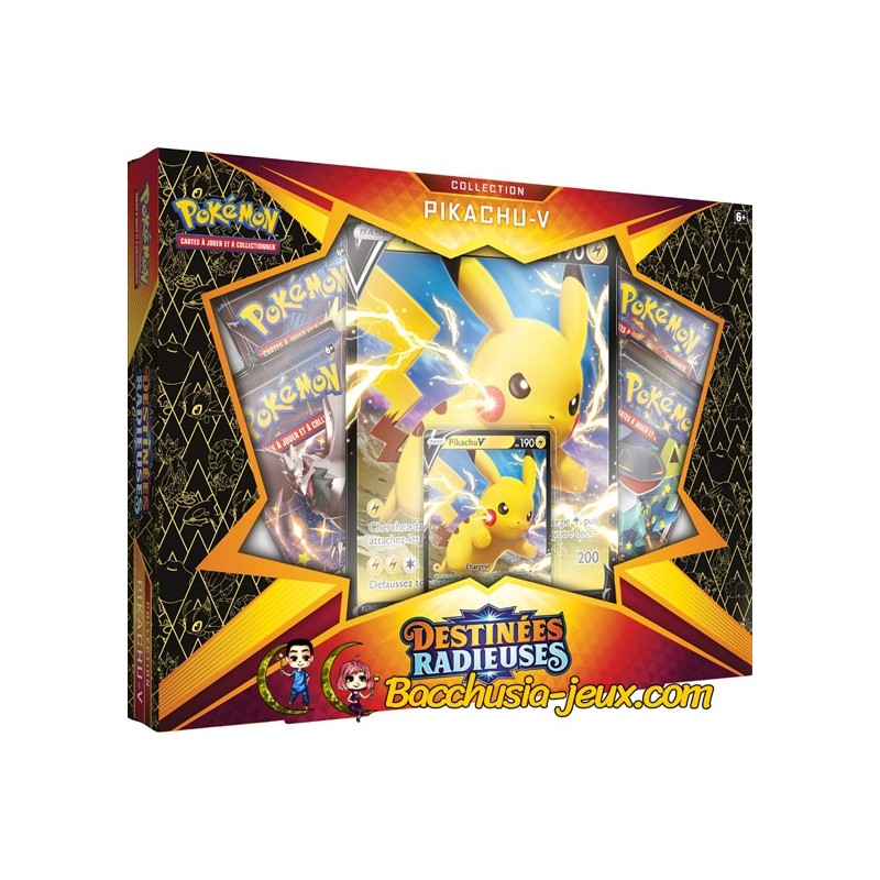 Coffret Pokemon Pikachu V Destinees Radieuses EB4.5 Coffret Pokemon Pikachu V Destinees Radieuses EB4.5