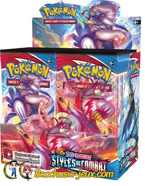 Pokemon Display Eb05 Styles De Combat 36 Boosters Bacchusia Jeux