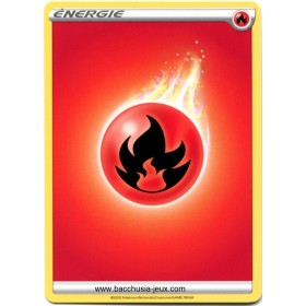 10 Cartes Pokémon Energie Feu série 3