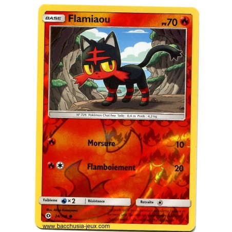 Carte Pokemon SL1 24/149 Flamiaou Reverse