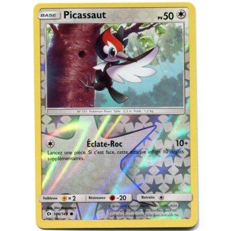 Carte Pokemon SL1 106/149 Picassaut reverse