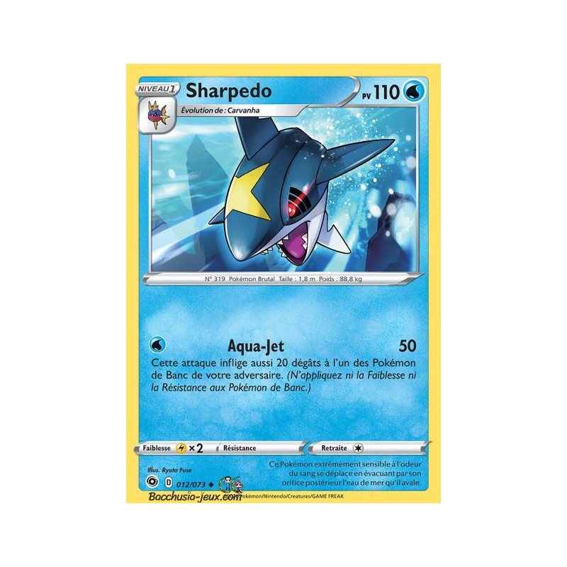 Carte Pokemon EB3.5 12/73 Sharpedo