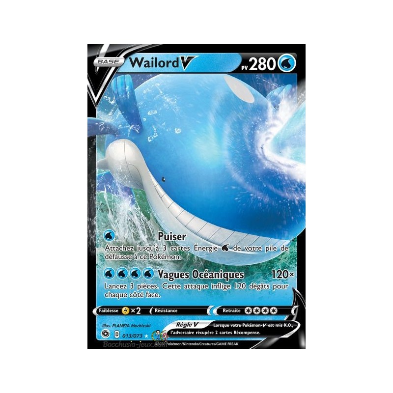 Carte Pokemon EB3.5 13/73 Wailord V