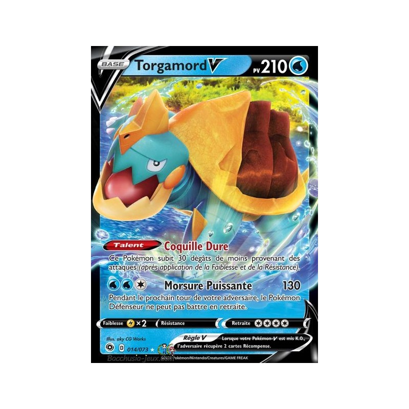 Carte Pokemon EB3.5 14/73 Torgamord V