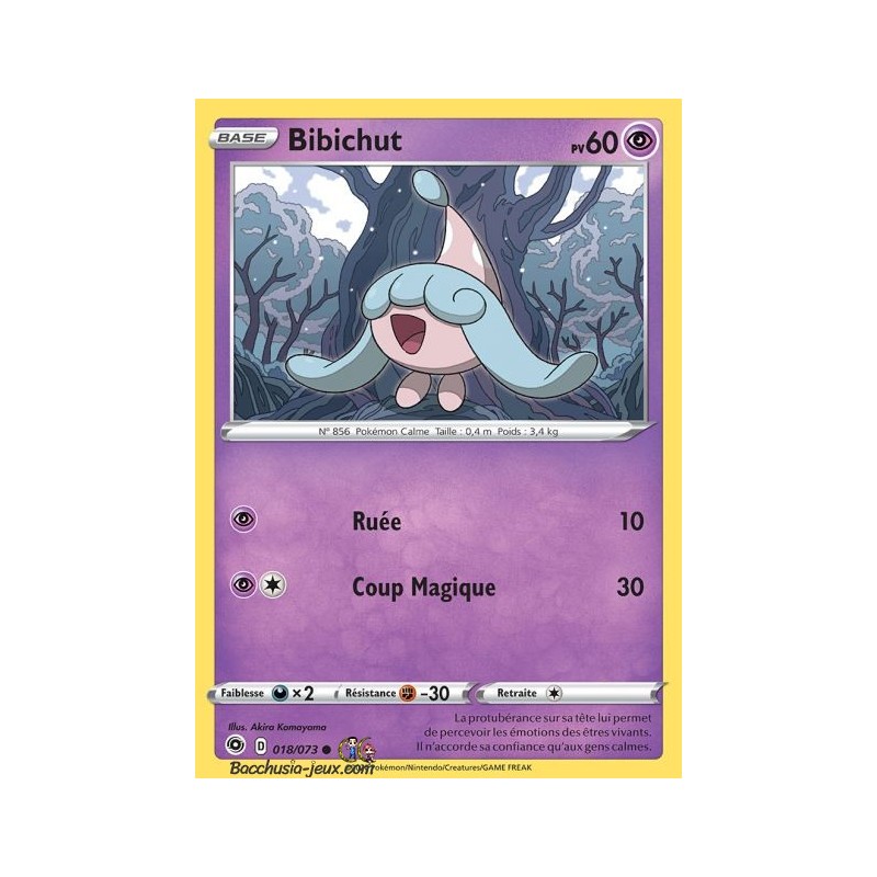 Carte Pokemon EB3.5 18/73 Bibichut