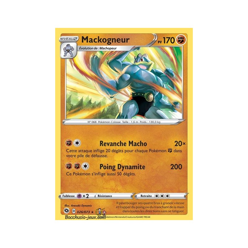 Carte Pokemon EB3.5 26/73 Mackogneur