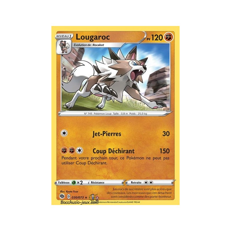 Carte Pokemon EB3.5 30/73 Lougaroc