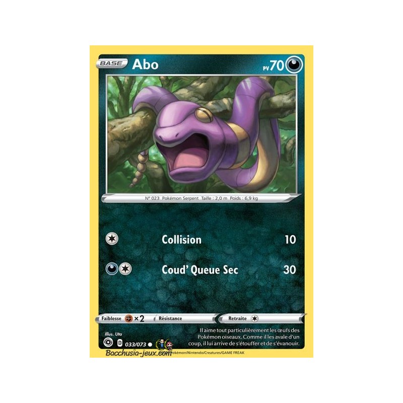 Carte Pokemon EB3.5 33/73 Abo