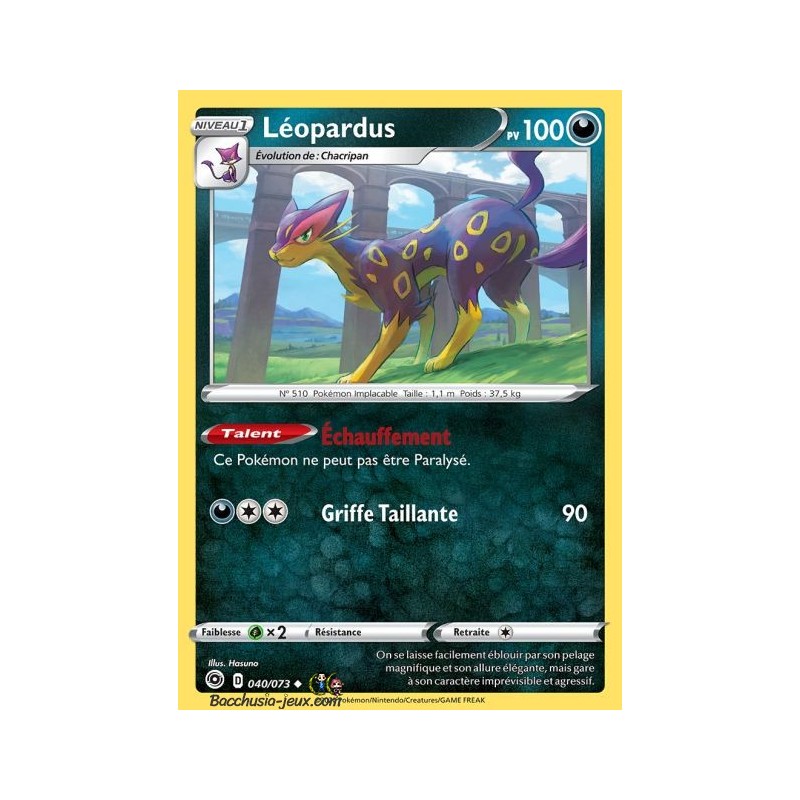 Carte Pokemon EB3.5 40/73 Léopardus