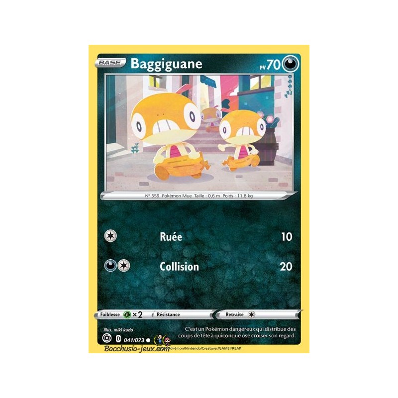 Carte Pokemon EB3.5 41/73 Baggiguane