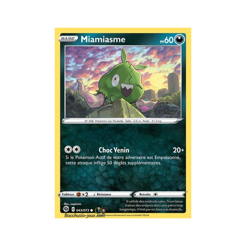 Carte Pokemon EB3.5 43/73 Miamiasme