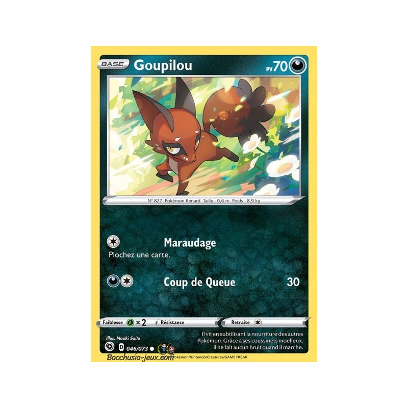 Carte Pokemon EB3.5 46/73 Goupilou