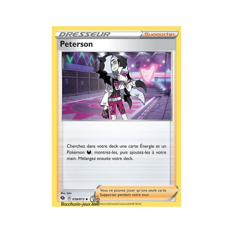Carte Pokemon EB3.5 58/73 Peterson