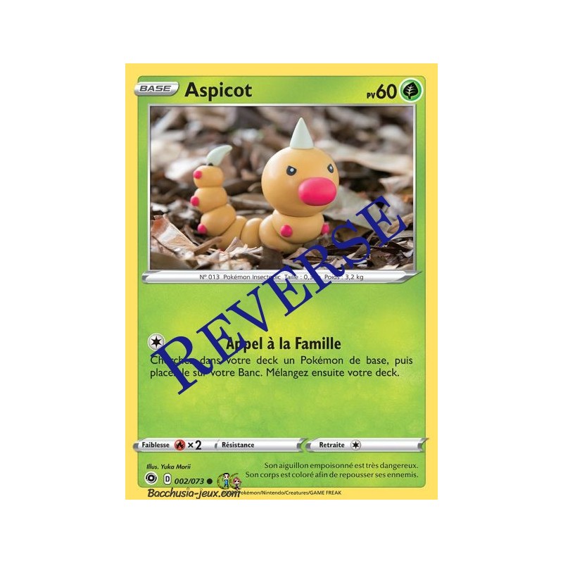 Carte Pokemon EB3.5 2/73 Aspicot Reverse