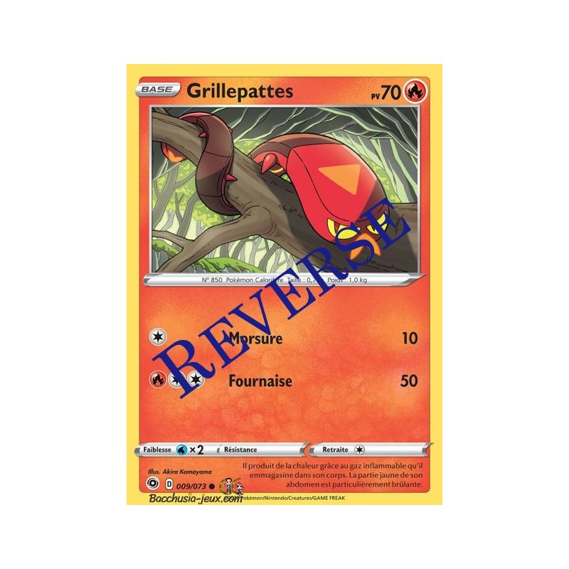 Carte Pokemon EB3.5 9/73 Grillepattes Reverse