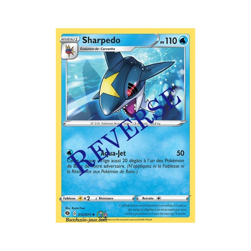 Carte Pokemon EB3.5 12/73 Sharpedo Reverse