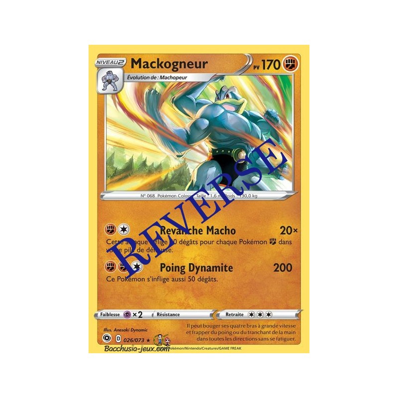 Carte Pokemon EB3.5 26/73 Mackogneur Holo Reverse