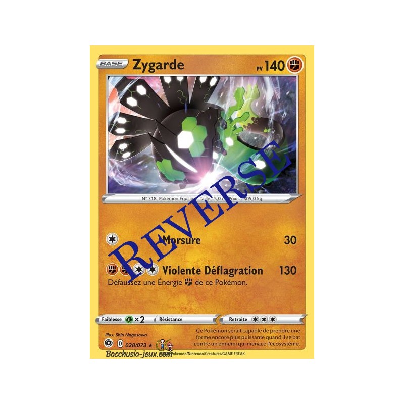 Carte Pokemon EB3.5 28/73 Zygarde Holo Reverse