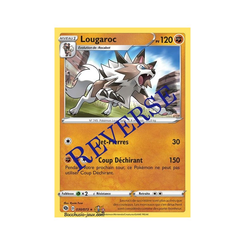 Carte Pokemon EB3.5 30/73 Lougaroc Holo Reverse