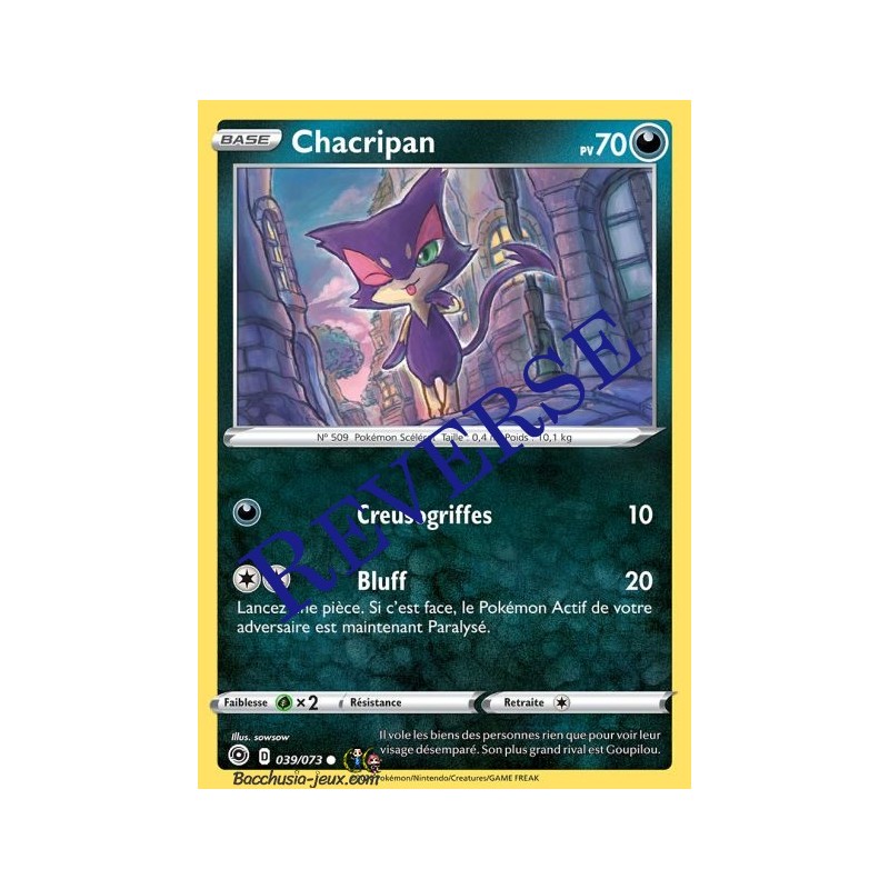 Carte Pokemon EB3.5 39/73 Chacripan Reverse